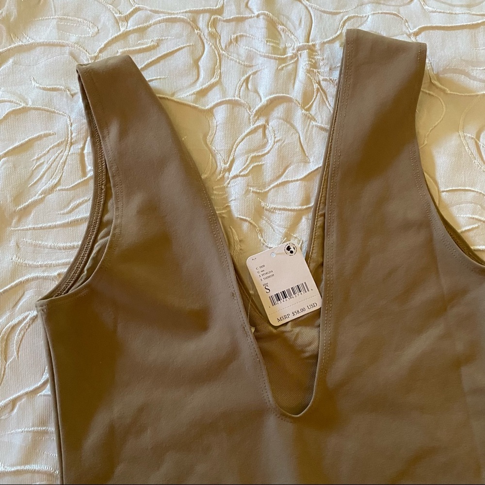 Free People Keep It Sleek Plunging Neckline V-Neck Bodysuit NWT - Picture 10 of 13